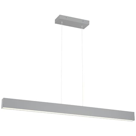 Access Lighting Form, Dual Voltage LED Linear Pendant, Gray Finish, Acrylic Lens Acrylic 24900LEDD-GRY/ACR